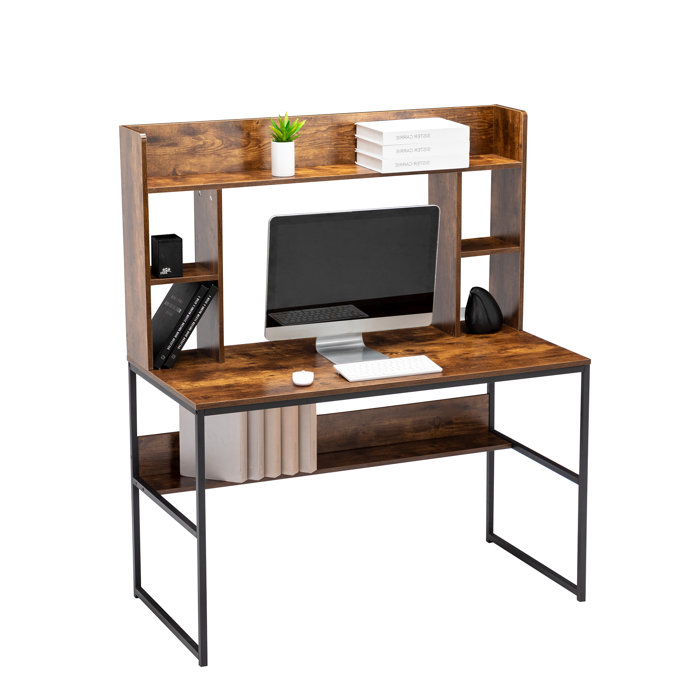 CHOICERINC Large Computer Desk with Hutch Wayfair
